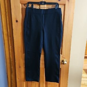 SPANX Black Women's Stretch Straight-Leg Dress Pants